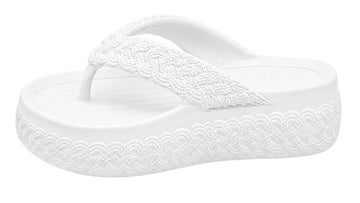 Floatix Go Thumb Design Slippers (White)