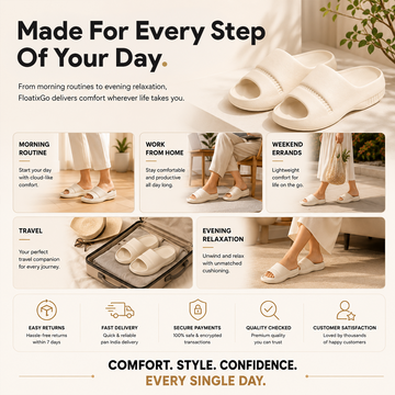 Floatix Go Cushion Slippers (Coffee Brown)